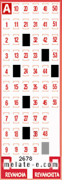 Volante ganador del sorteo de Melate con fecha del domingo   4 de agosto de 2013