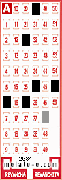 Volante ganador del sorteo de Melate con fecha del domingo  25 de agosto de 2013
