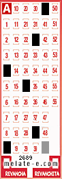 Volante ganador del sorteo de Melate con fecha del miércoles  11 de septiembre de 2013
