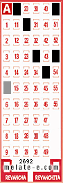 Volante ganador del sorteo de Melate con fecha del domingo  22 de septiembre de 2013