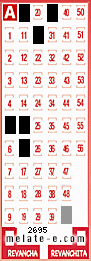Volante ganador del sorteo de Melate con fecha del miércoles   2 de octubre de 2013