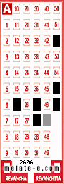 Volante ganador del sorteo de Melate con fecha del domingo   6 de octubre de 2013