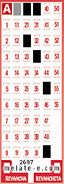 Volante ganador del sorteo de Melate con fecha del miércoles   9 de octubre de 2013