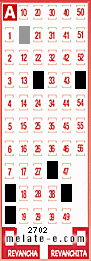 Volante ganador del sorteo de Melate con fecha del domingo  27 de octubre de 2013