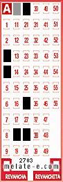 Volante ganador del sorteo de Melate con fecha del miércoles  30 de octubre de 2013