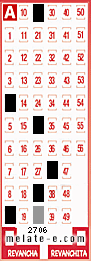 Volante ganador del sorteo de Melate con fecha del domingo  10 de noviembre de 2013