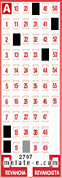 Volante ganador del sorteo de Melate con fecha del miércoles  13 de noviembre de 2013