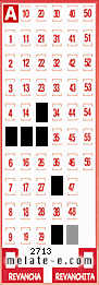Volante ganador del sorteo de Melate con fecha del miércoles   4 de diciembre de 2013