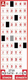 Volante ganador del sorteo de Melate con fecha del domingo  22 de diciembre de 2013