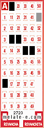 Volante ganador del sorteo de Melate con fecha del miércoles   8 de enero de 2014