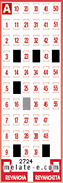 Volante ganador del sorteo de Melate con fecha del domingo  12 de enero de 2014