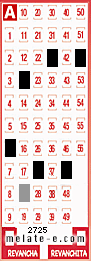 Volante ganador del sorteo de Melate con fecha del miércoles  15 de enero de 2014