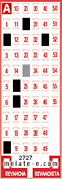 Volante ganador del sorteo de Melate con fecha del miércoles  22 de enero de 2014