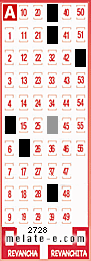 Volante ganador del sorteo de Melate con fecha del domingo  26 de enero de 2014