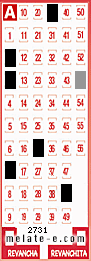 Volante ganador del sorteo de Melate con fecha del miércoles   5 de febrero de 2014