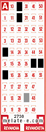 Volante ganador del sorteo de Melate con fecha del domingo   2 de marzo de 2014