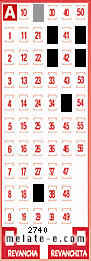 Volante ganador del sorteo de Melate con fecha del domingo   9 de marzo de 2014
