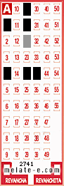 Volante ganador del sorteo de Melate con fecha del miércoles  12 de marzo de 2014