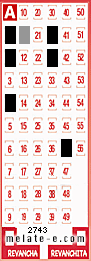 Volante ganador del sorteo de Melate con fecha del miércoles  19 de marzo de 2014
