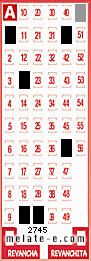 Volante ganador del sorteo de Melate con fecha del miércoles  26 de marzo de 2014