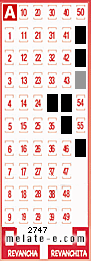 Volante ganador del sorteo de Melate con fecha del miércoles   2 de abril de 2014
