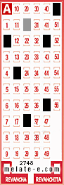 Volante ganador del sorteo de Melate con fecha del domingo   6 de abril de 2014