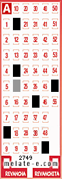 Volante ganador del sorteo de Melate con fecha del miércoles   9 de abril de 2014
