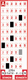 Volante ganador del sorteo de Melate con fecha del domingo  13 de abril de 2014