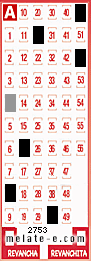 Volante ganador del sorteo de Melate con fecha del miércoles  23 de abril de 2014
