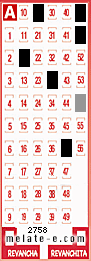 Volante ganador del sorteo de Melate con fecha del domingo  11 de mayo de 2014
