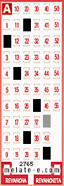 Volante ganador del sorteo de Melate con fecha del miércoles   4 de junio de 2014