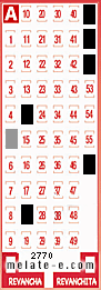 Volante ganador del sorteo de Melate con fecha del domingo  22 de junio de 2014