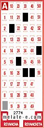 Volante ganador del sorteo de Melate con fecha del domingo   6 de julio de 2014