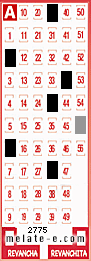 Volante ganador del sorteo de Melate con fecha del miércoles   9 de julio de 2014