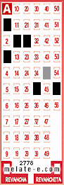 Volante ganador del sorteo de Melate con fecha del domingo  20 de julio de 2014
