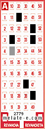 Volante ganador del sorteo de Melate con fecha del miércoles  23 de julio de 2014