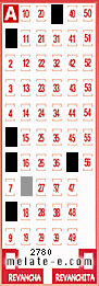 Volante ganador del sorteo de Melate con fecha del domingo  27 de julio de 2014
