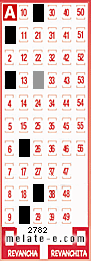 Volante ganador del sorteo de Melate con fecha del domingo   3 de agosto de 2014