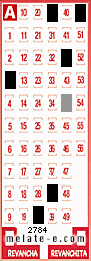 Volante ganador del sorteo de Melate con fecha del domingo  10 de agosto de 2014