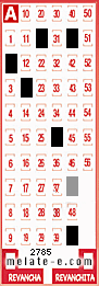 Volante ganador del sorteo de Melate con fecha del miércoles  13 de agosto de 2014