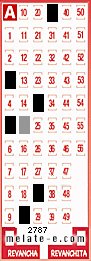 Volante ganador del sorteo 2787 de Melate