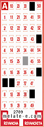 Volante ganador del sorteo de Melate con fecha del miércoles  27 de agosto de 2014