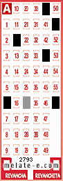 Volante ganador del sorteo de Melate con fecha del miércoles  10 de septiembre de 2014