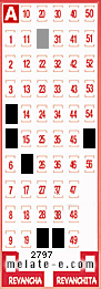 Volante ganador del sorteo de Melate con fecha del miércoles  24 de septiembre de 2014