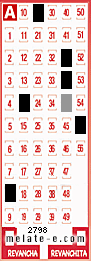 Volante ganador del sorteo de Melate con fecha del domingo  28 de septiembre de 2014