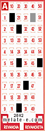 Volante ganador del sorteo de Melate con fecha del domingo  12 de octubre de 2014
