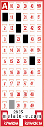 Volante ganador del sorteo 2805 de Melate