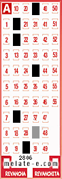 Volante ganador del sorteo 2806 de Melate