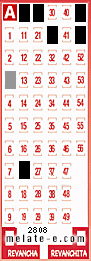 Volante ganador del sorteo 2808 de Melate