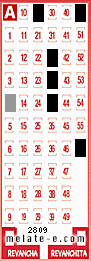 Volante ganador del sorteo 2809 de Melate